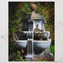 Fuente de agua tarjetas informativas