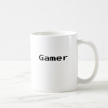 Fuente del videojuego del videojugador tazas de café