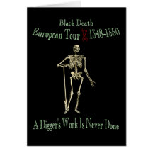 Fuente europea de Olde del viaje de la muerte negr Felicitacion
