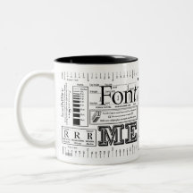 Fuente yo tipografía tazas de café