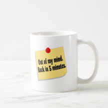 Fuera de mi parte posterior de la mente en 5 minut taza de café