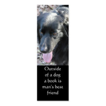 Fuera de una señal del perro tarjetas de visita