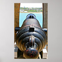 Fuerte Jesús, canon de Mombasa, Kenia Posters