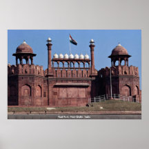 Fuerte rojo, Nueva Deli, la India Poster
