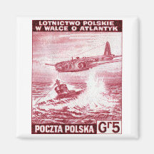 Fuerza aérea polaca de WWII Imán De Frigorifico