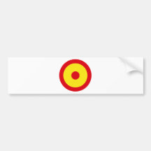 Fuerza aérea Roundel de España Etiqueta De Parachoque