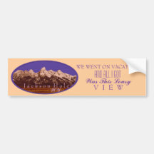 Fuimos en bumpersticker de las vacaciones etiqueta de parachoque