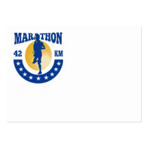 Funcionamiento del atleta del corredor de maratón plantilla de tarjeta de negocio
