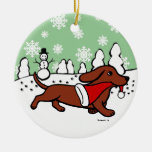 Funcionamiento del navidad del Dachshund Ornamento Para Reyes Magos