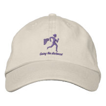 ¡Funcionamiento para mujer "que va la distancia! " Gorras Bordadas