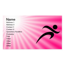 Funcionamiento rosado plantillas de tarjetas personales