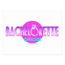 Funcionario de Bachelorette Tarjeta Postal