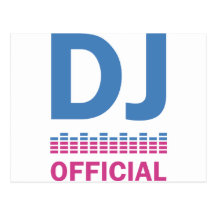 Funcionario de DJ Tarjeta Postal