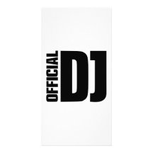 Funcionario DJ Tarjetas Fotograficas Personalizadas
