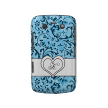 Funda-Blackberry azul elegante intrépido [personal Case-Mate Blackberry Protectores