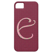 Funda carcasa iPhone 5 Letra E iPhone 5 Protector