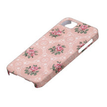 Funda con flores vintage iPhone 5 carcasas