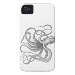 Funda náutica del iPhone 4S del pulpo del steampun iPhone 4 Case-Mate Cobertura