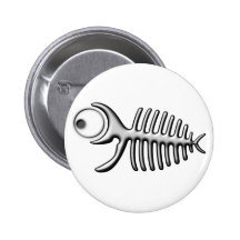 Funny fishbone anstecknadel