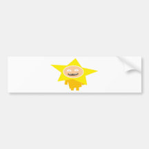FUNNY XMAS STAR AUTO AUFKLEBER