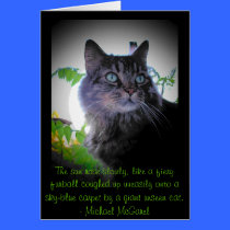 furball ardiente - cita de Mickael McGarel tarjetas