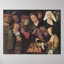 Furgoneta Leiden - juego de Lucas de ajedrez Posters