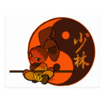 furia del conejito del shaolin del hierro tarjeta postal