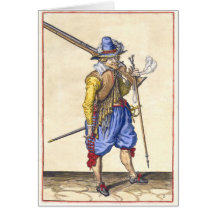 Fusilero holandés - siglo XVII - tarjeta de felici