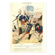 Fusiliers prusiano tarjeta postal