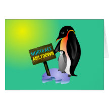 Fusión del pingüino tarjeta