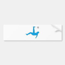 Fussball soccer Fallrückzieher bicycle kick Autosticker