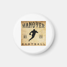 Fútbol 1881 de Hannover New Hampshire Imán De Frigorífico