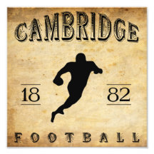 Fútbol 1882 de Cambridge Massachusetts Fotografias