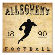 Fútbol 1890 de Allegheny Pennsylvania Impresiones Fotograficas