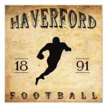 Fútbol 1891 de Haverford Pennsylvania Foto