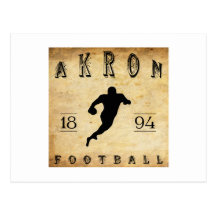 Fútbol 1894 de Akron Ohio Tarjetas Postales