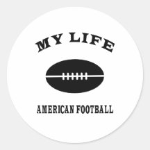 Fútbol americano mi vida etiqueta