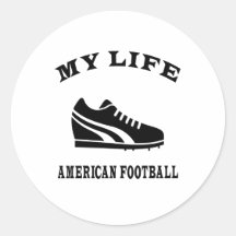 Fútbol americano mi vida etiqueta