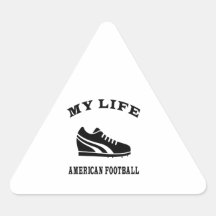 Fútbol americano mi vida calcomanías de trianguladas