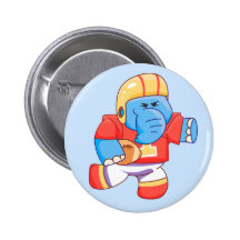 Fútbol azul del elefante de Lil Pins