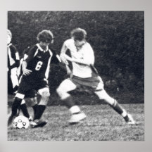 Fútbol blanco y negro impresiones