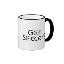 Fútbol conseguido taza de café
