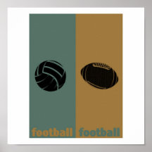 Fútbol contra fútbol impresiones