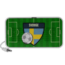 Fútbol de bandera del fútbol de Sverige Suecia iPhone Altavoces