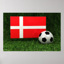 Fútbol de Dinamarca Poster
