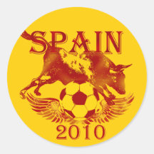 Fútbol de España Etiqueta Redonda