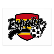 Fútbol de Espana Tarjetas Postales