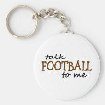 Fútbol de la charla a mí llavero personalizado