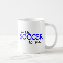 Fútbol de la charla a mí tazas de café
