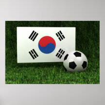Fútbol de la Corea del Sur Poster